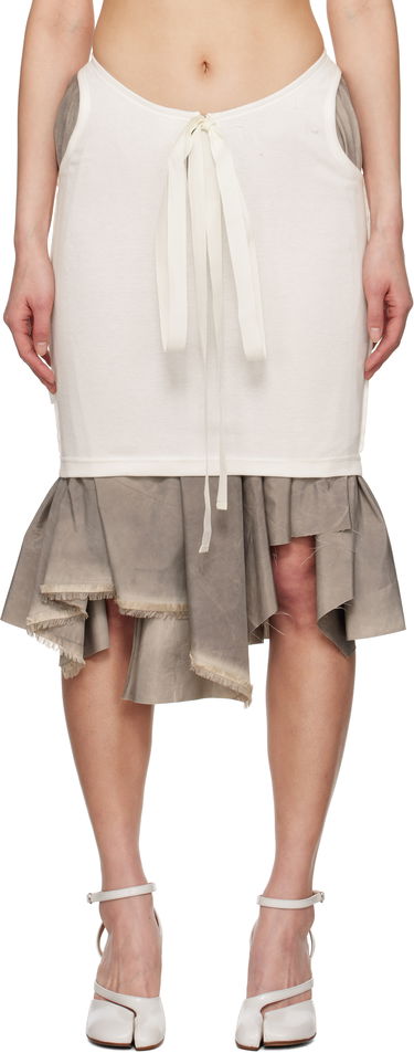 Sukňa Maison Margiela Maison Margiela Décortiqué Midi Skirt Biela | S51ME0033 MTN062, 0