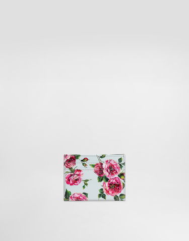 Peňaženka Dolce & Gabbana Dolce & Gabbana Rose Print Polished Calfskin Card Holder Rôznofarebný | BI0330A6O23HI5JA, 2