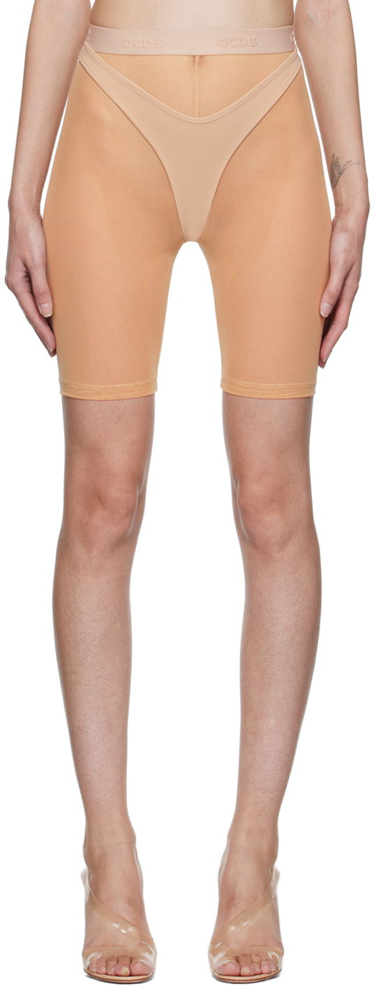 Šortky GCDS Sylvia Combo Sport Shorts Béžová | CC94W250463, 0
