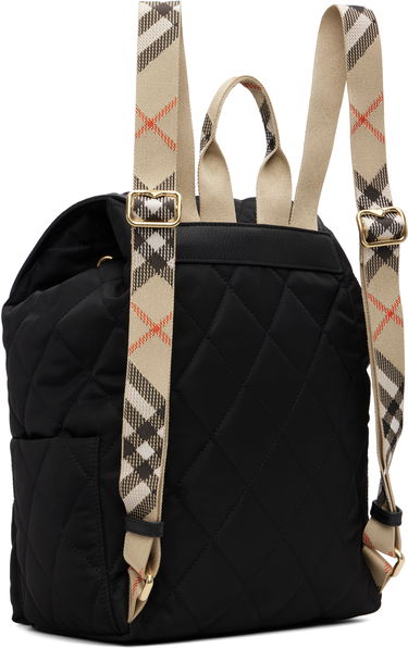 Batoh Burberry Burberry Horseshoe Quilted Backpack Čierna | 8114394, 2