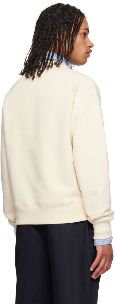 Sveter AMI AMI Paris Cotton Ami de Coeur Patch Sweatshirt Béžová | USW055.747, 2
