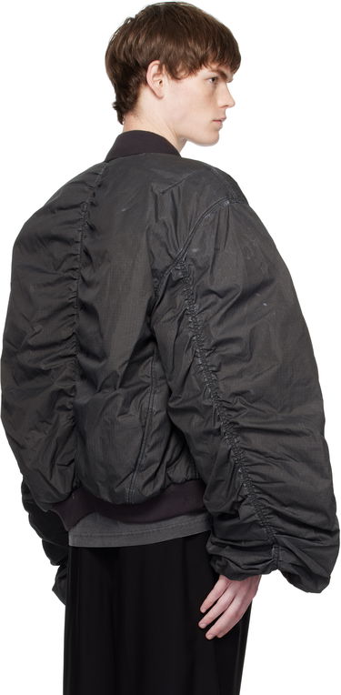 Bomber bunda We11done We11done Washed Nylon Bomber Jacket Čierna | WD-JP2-25-059-U-BK, 2