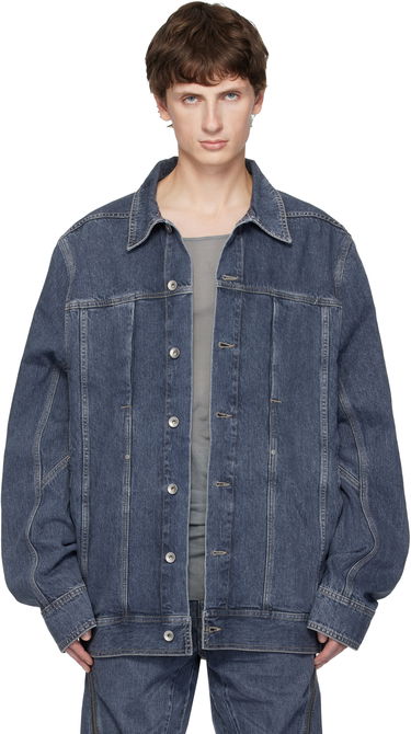 Bunda Rick Owens DRKSHDW Concordians Lido Worker Denim Jacket Modrá | DU02E7752 DGY, 0