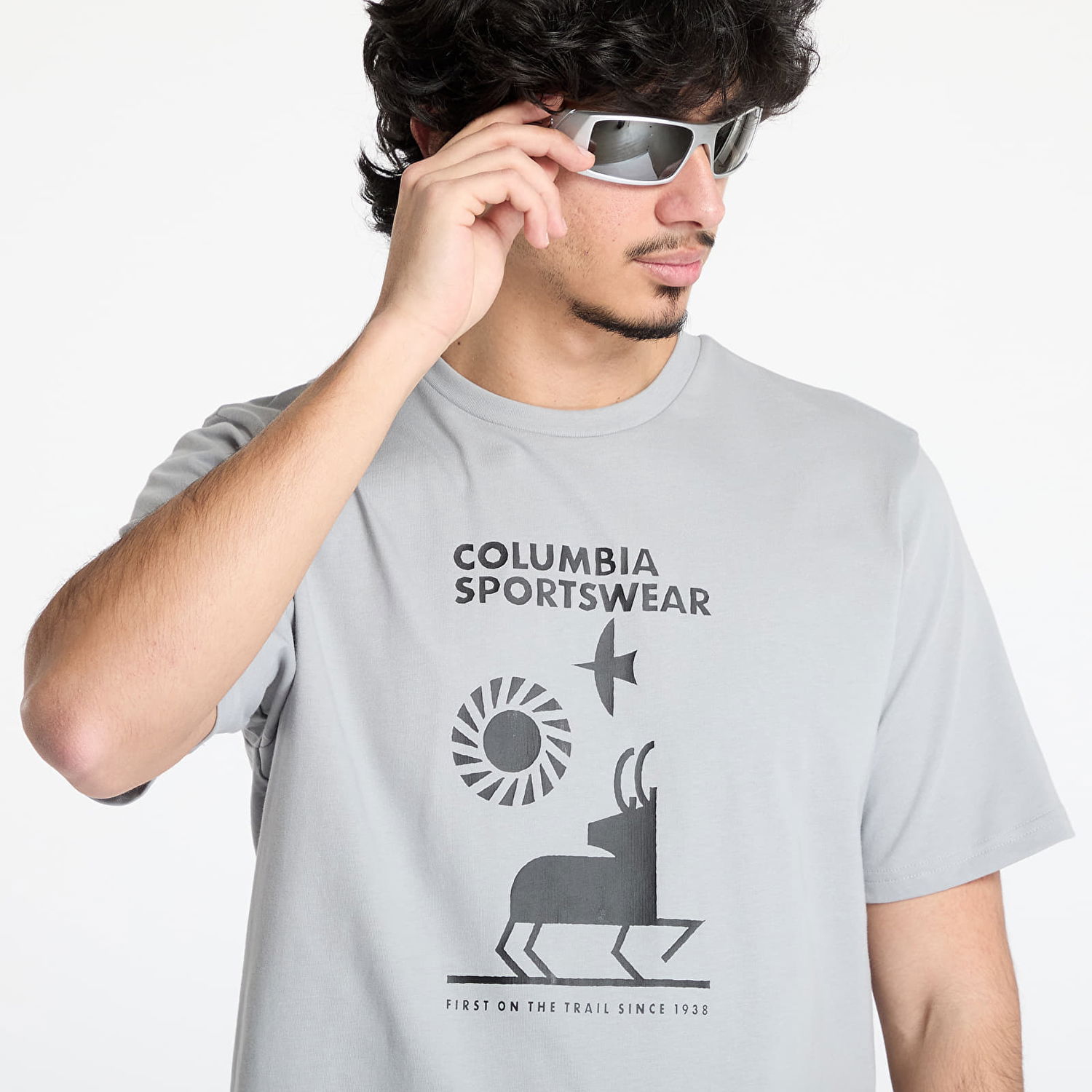 Tričko Columbia Men's Explorers Canyon™ Short Sleeve T-Shirt Šedá | 2036441039, 1