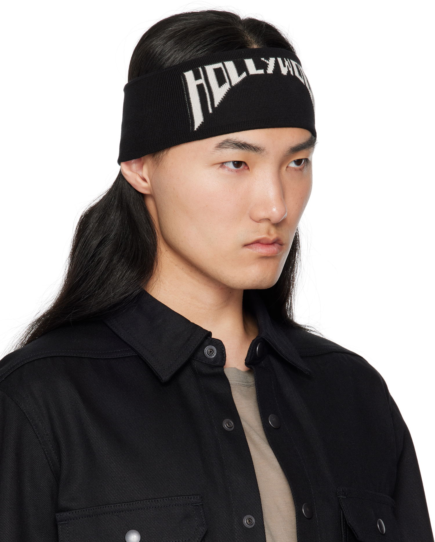 Šál Rick Owens Rick Owens DRKSHDW 'Hollywood' Cotton Headband Čierna | DA01E3480 KP7, 1
