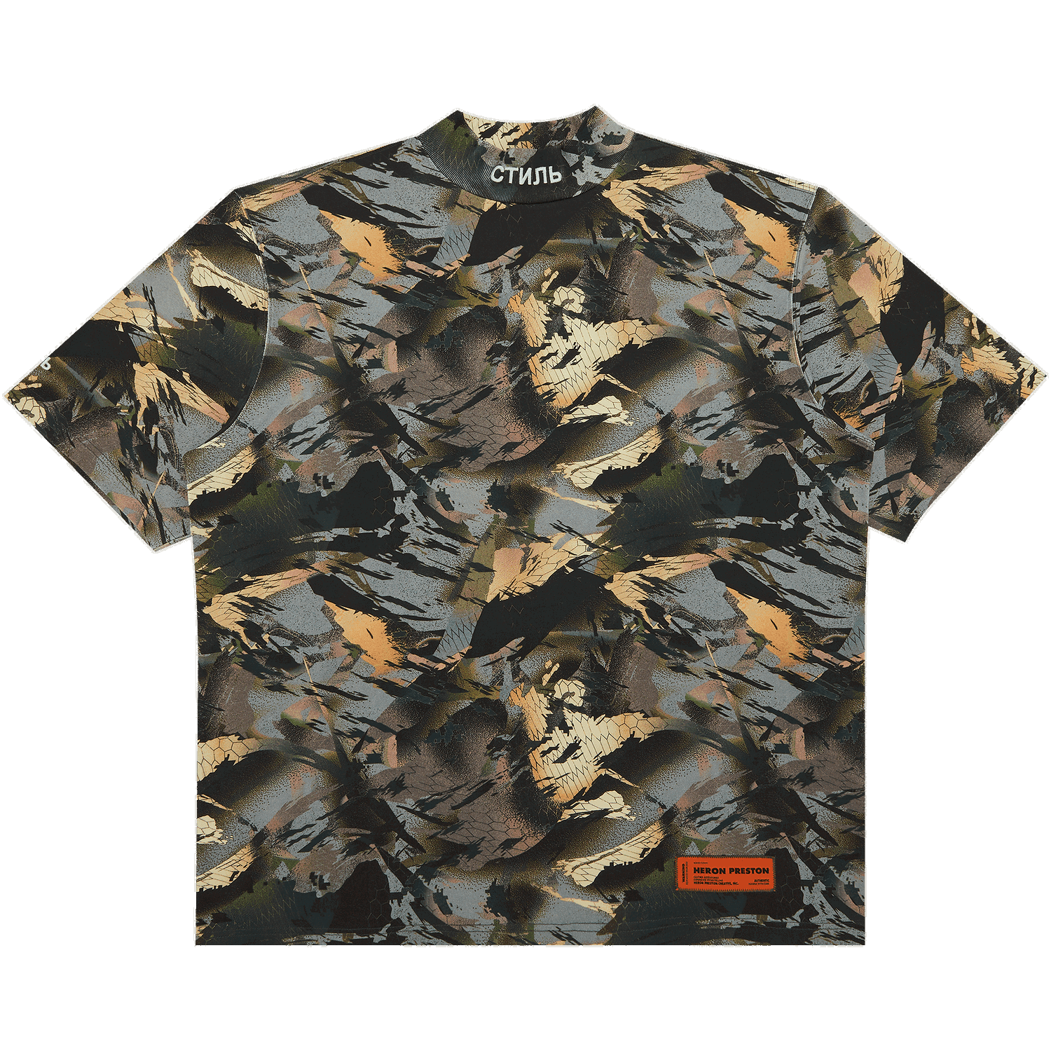 Košeľa HERON PRESTON Turtleneck Tee Šedá | HMAA021S22JER0015901, 0
