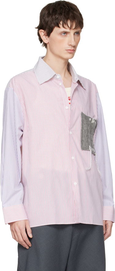 Košeľa Charles Jeffrey Loverboy Charles Jeffrey LOVERBOY Oversized Long Sleeve Knitted Patch Shirt Rôznofarebný | 052070501, 1