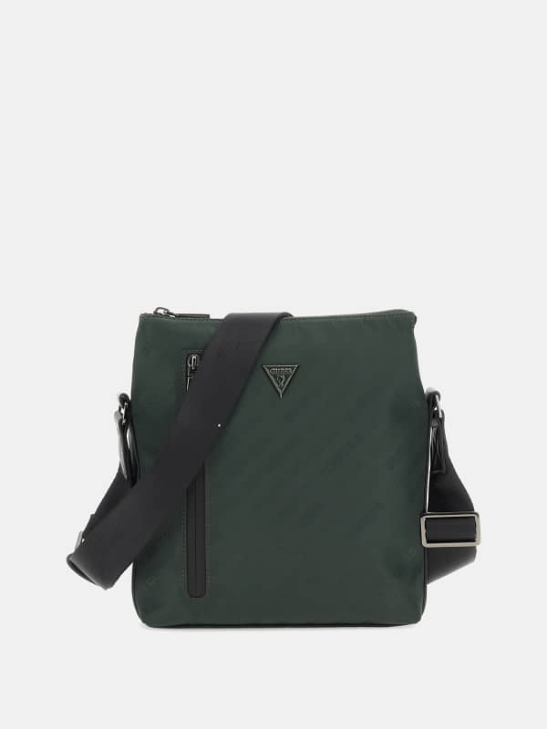 Batohy a tašky GUESS Glassic Eco Logo Lettering Crossbody Bag Zelené | HMGLACP4117, 0