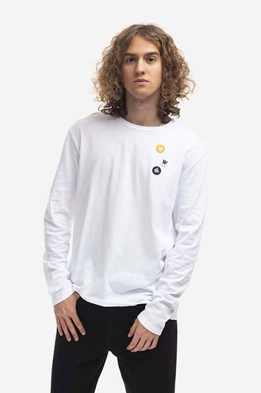 Tričko WOOD WOOD Long Sleeve T-Shirt Applique Biela | 10235402.2323.WHITE, 0