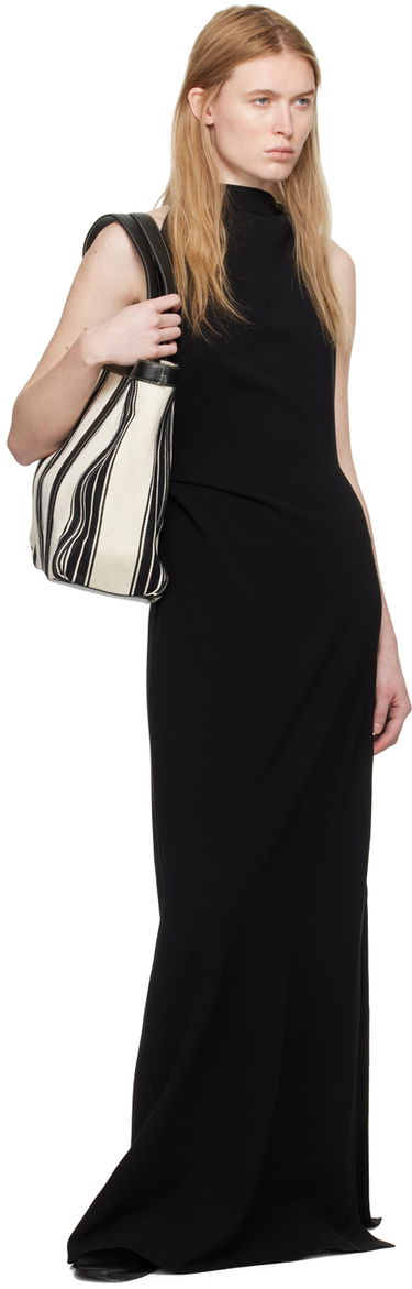 Tote bag TOTEME TOTEME Striped Canvas Tote Čierna | 242-WAL2372-FB0176, 3