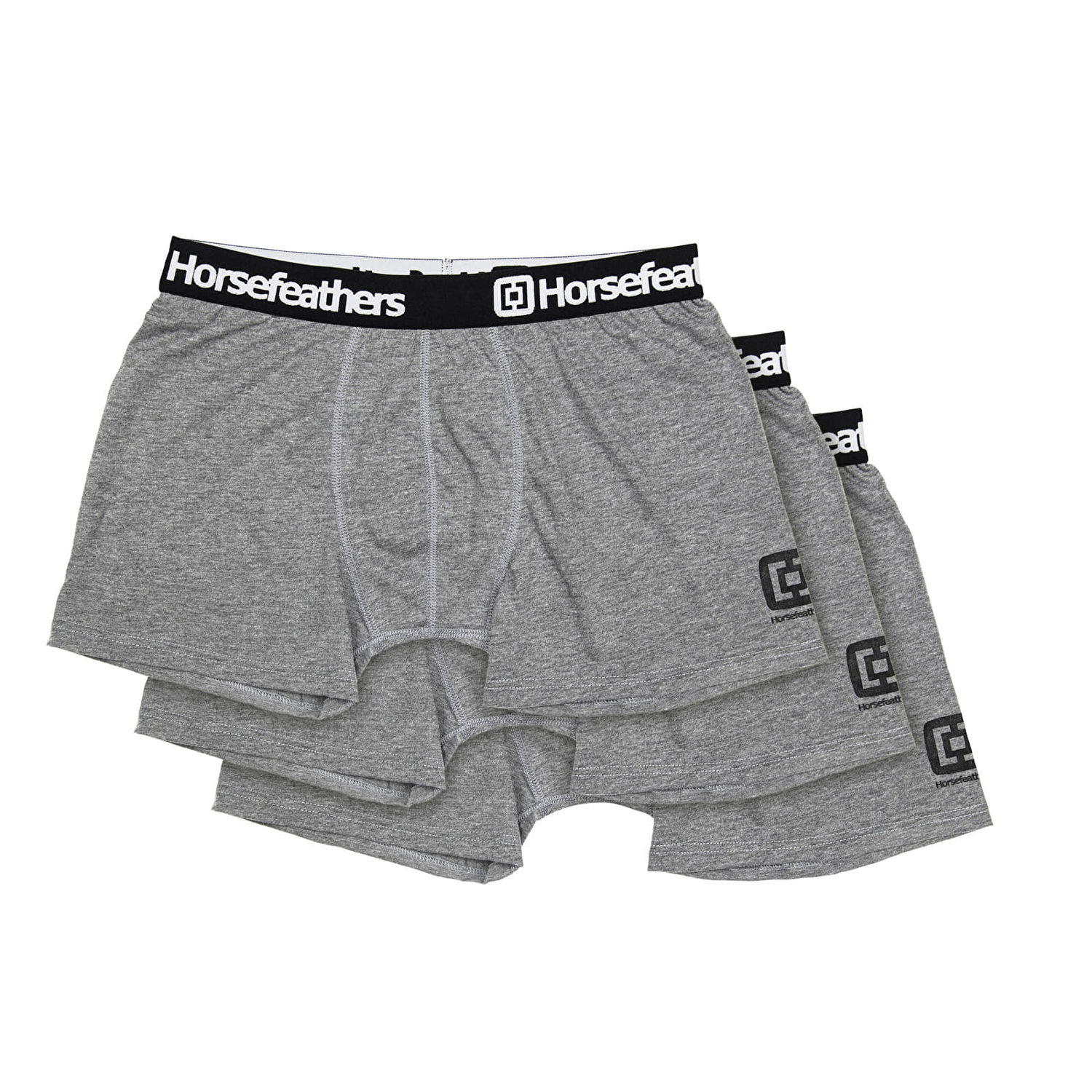 Boxerky Horsefeathers Boxers Dynasty 3-Pack Boxer Shorts Heather Gray Šedá | AM067C, 0