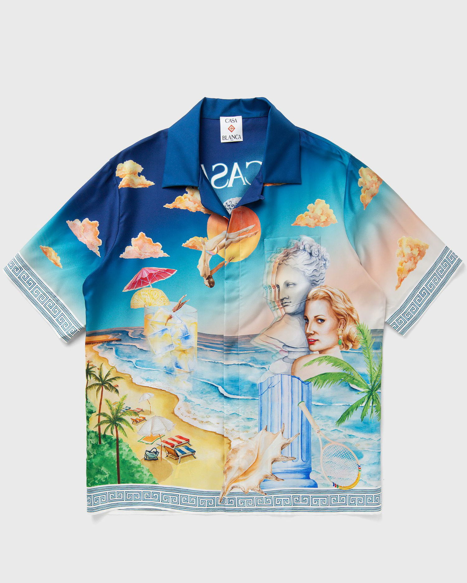 Košeľa Casablanca Casablanca Cuban Collar Short Sleeve Shirt Rôznofarebný | U-MPS25-SH-003-05, 0