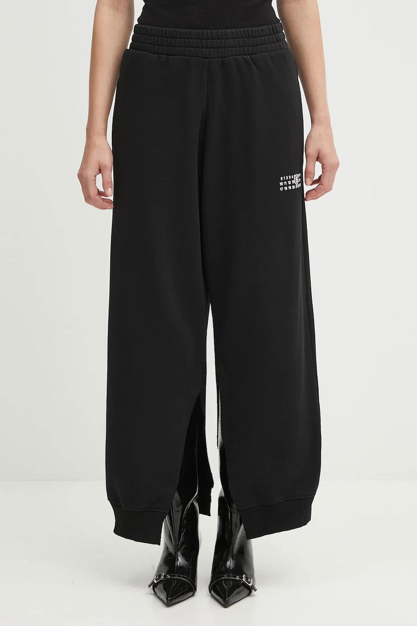 Tepláky Maison Margiela MM6 Maison Margiela Women's Split Hem Sweatpants Čierna | S52KA0546.M25025.900