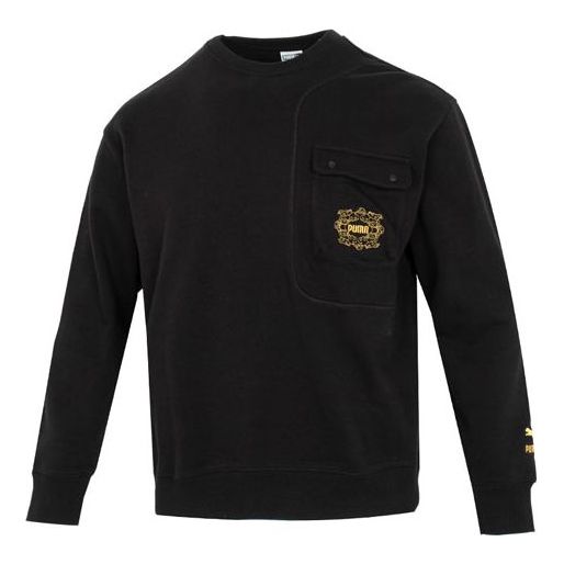 Sveter Puma Graphic Crew Sweater Čierna | 539908-01