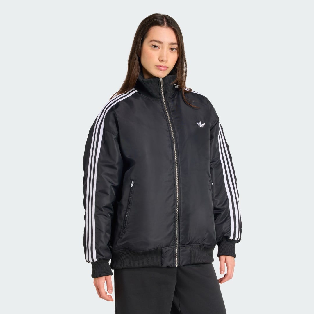 Bomber bunda adidas Performance Firebird Oversized Bomber Jacket Čierna | JX2991, 0