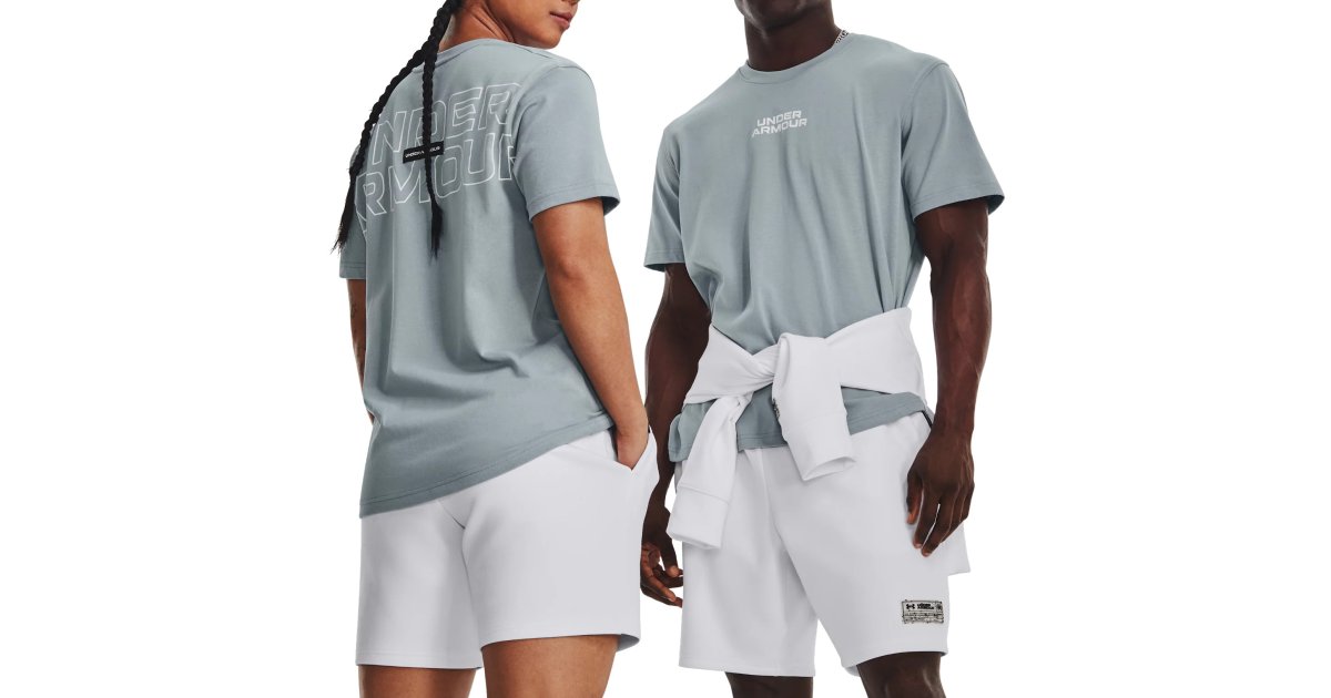 Tričko Under Armour OUTLINE HEAVYWEIGHT TEE Šedá | 1379109-465, 1