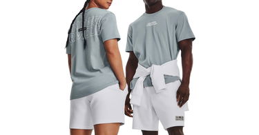 Tričko Under Armour OUTLINE HEAVYWEIGHT TEE Šedá | 1379109-465, 1