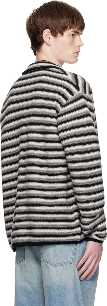 Sveter We11done We11done Stripe Embroidered Cardigan Rôznofarebný | WD-KC2-25-620-U-BK, 2