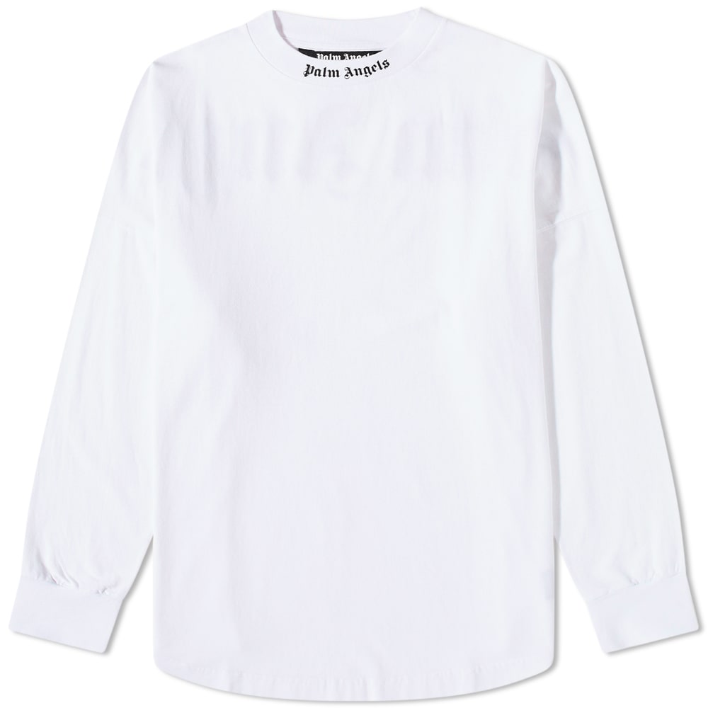 Tričko Palm Angels Logo Mock Neck Tee Biela | PMAB001C99JER0040110, 0