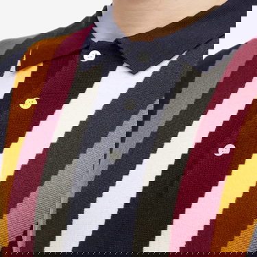 Sveter BEAMS Plus Long Sleeve Knit Polo Navy | 3812-0027-156-79, 5