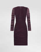 Short Tulle Dress With Draping