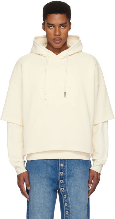 Mikina Jean Paul Gaultier Jean Paul Gaultier Oversized JPG Hoodie Béžová | 25/33-F-SW050E-J076-03, 0