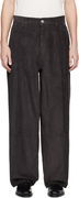 AMI Paris Cotton Corduroy Large Fit Trousers