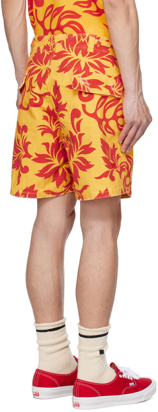 Graphic Print Cotton Shorts