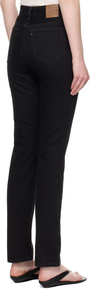 Džínsy TOTEME TOTEME High Slim Jeans Čierna | 252-WRB0271-FB0046, 2