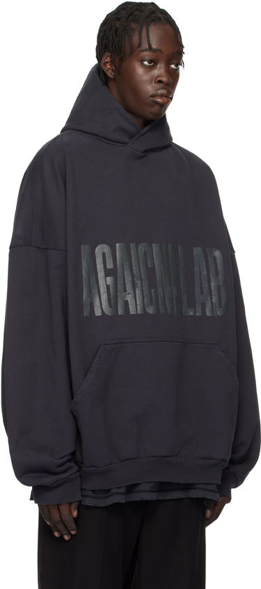 Mikina Balenciaga 'Agaicnelab' Large Fit Hoodie Čierna | 803265TRVA21576, 1