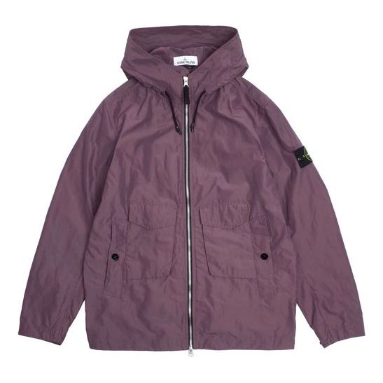 Vetrovka Stone Island Micro Reps Jacket Fialová | 741541122-V0011