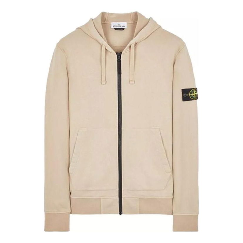 Mikina Stone Island Stone Island Zipped Hoodie Béžová | 101564251-V0092