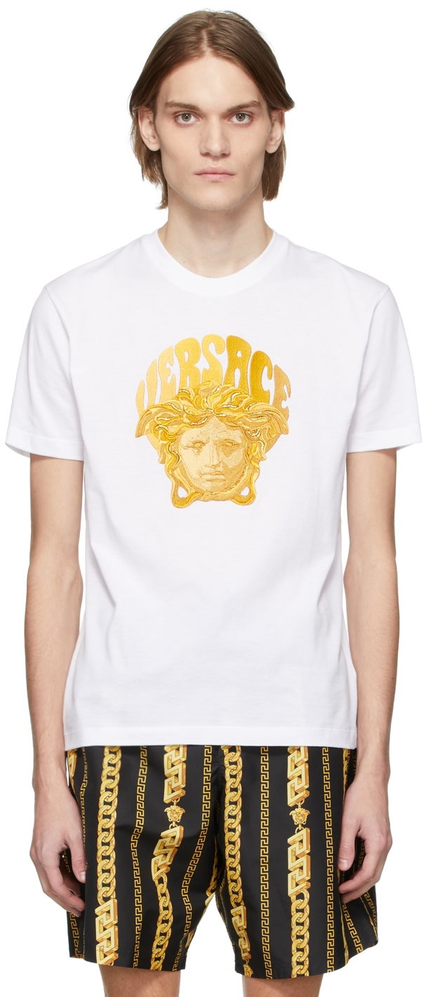 Tričko Versace Music T-Shirt Biela | 1003913 1A02785, 0