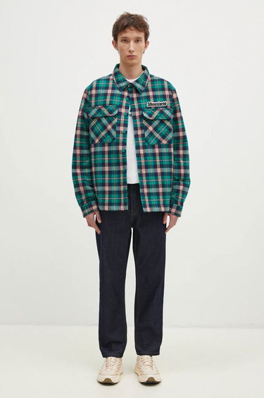Košeľa BILLIONAIRE BOYS CLUB Billionaire Boys Club Padded Check Overshirt Zelené | B24430, 4