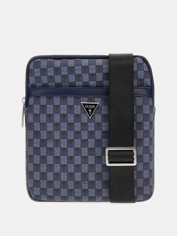 Geometric-Print Jet Set Crossbody Bag