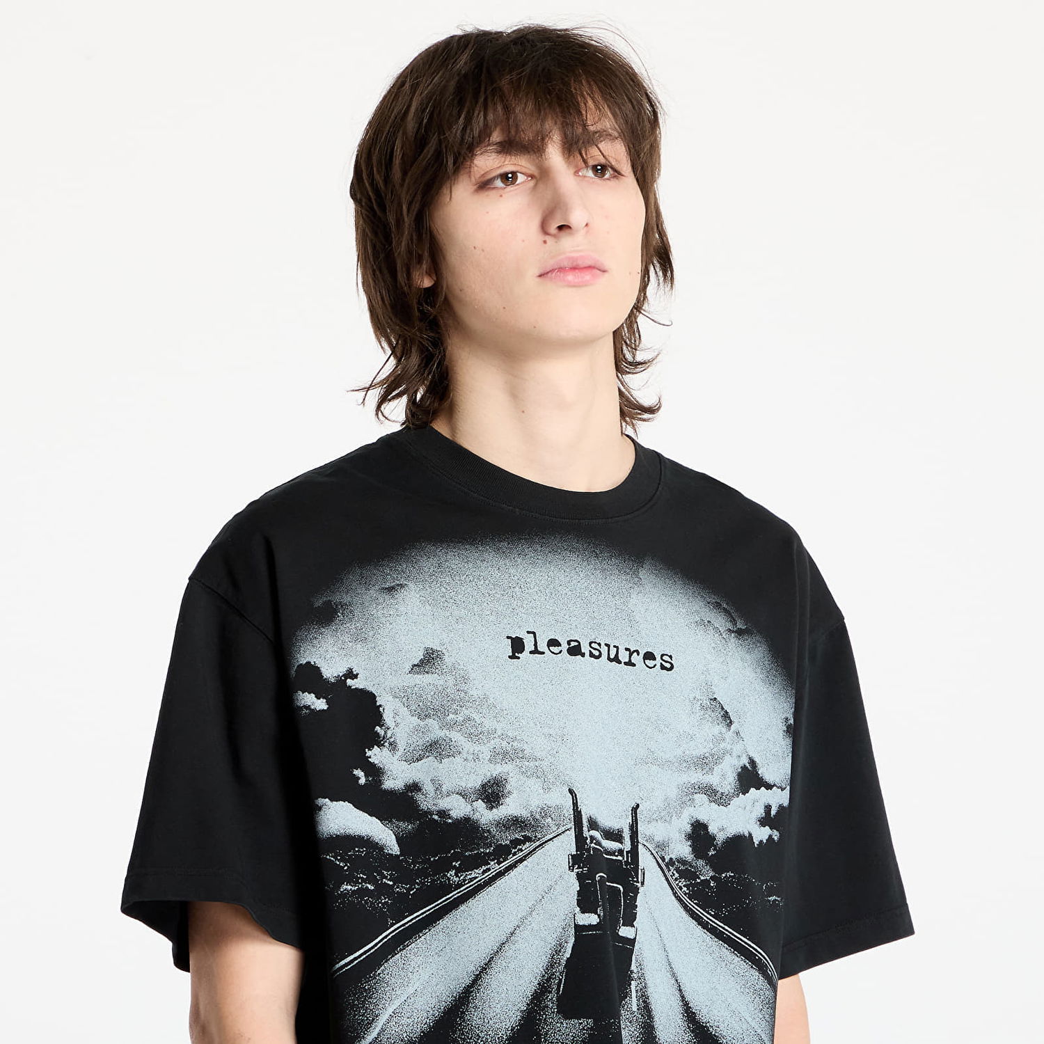 Tričko Pleasures PLEASURES Truck Heavyweight Tee Čierna | P25SP025 BLACK, 1