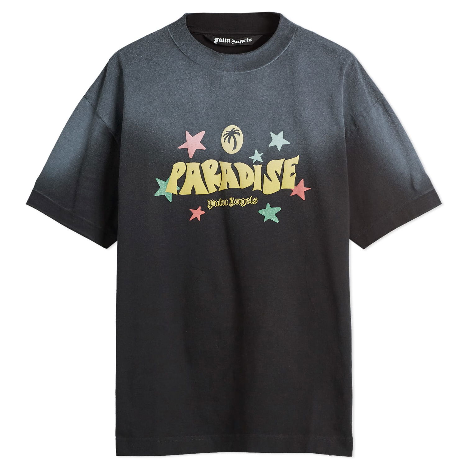 Tričko Palm Angels Palm Angels Paradise Palm T-Shirt, Size Large Čierna | PMAA001S25JER0011018, 0