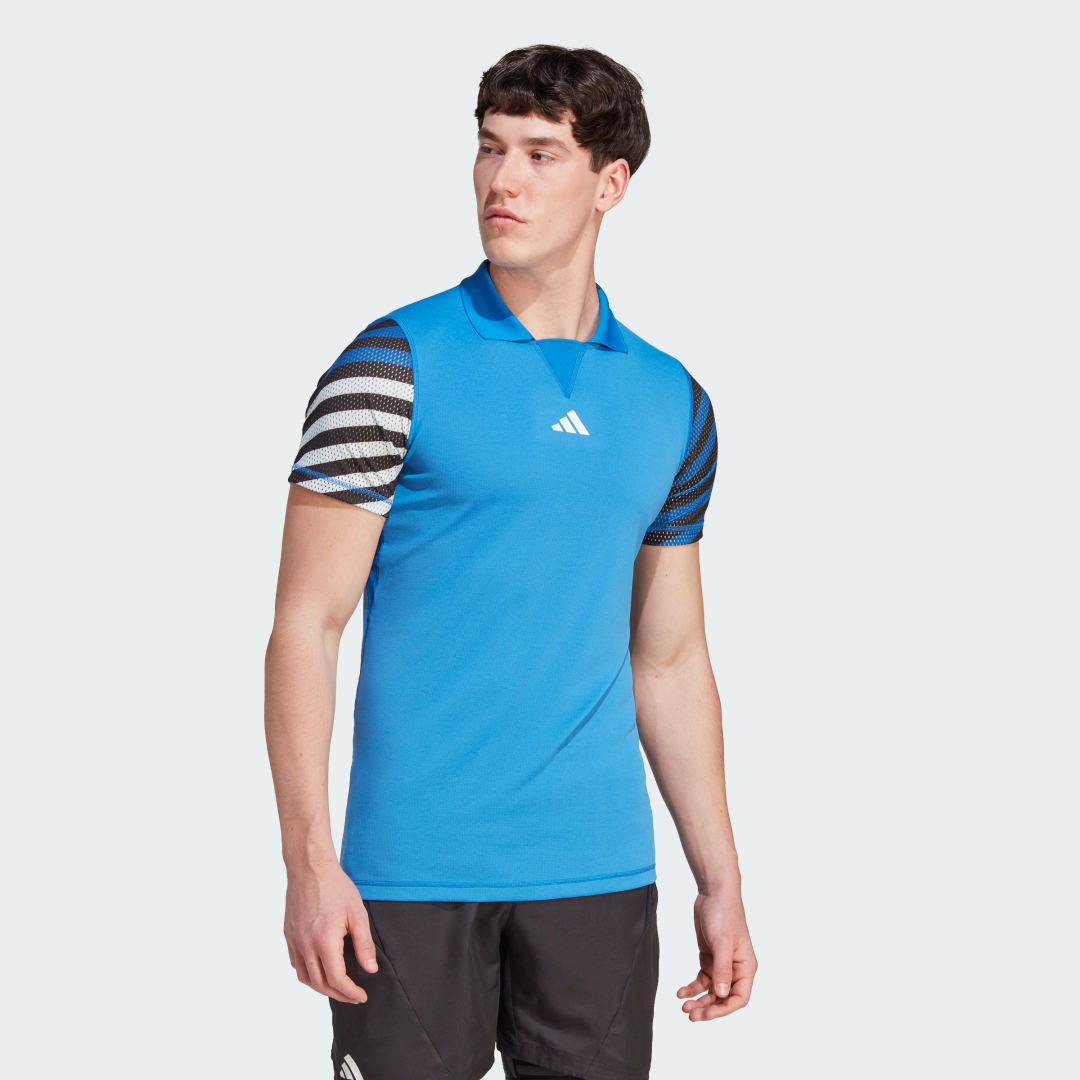 Polo tričko adidas Originals HEAT.RDY FreeLift Pro Modrá | HY5872, 1