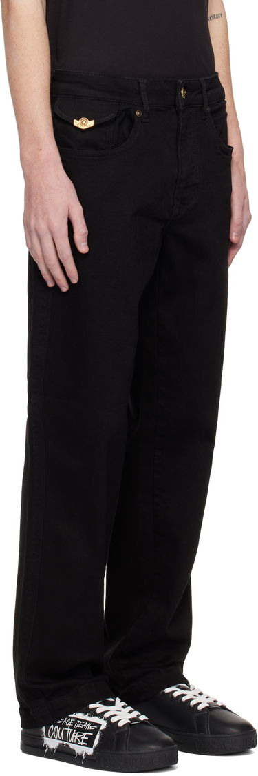 Džínsy Versace Black 5-Pocket Jeans Čierna | E77GAB501_ECDW00, 1