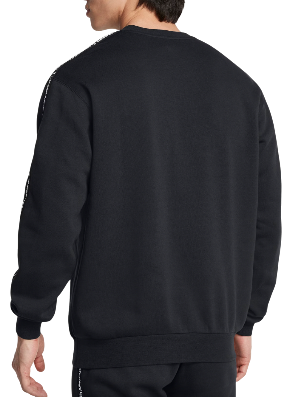 Mikina Under Armour Fleece Crew Taping Sweatshirt Čierna | 1389357-001, 1
