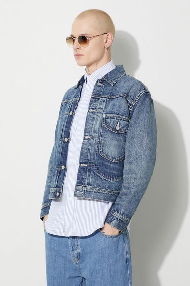Bunda Human Made Denim Work Jacket Modrá | HM26JK008, 3