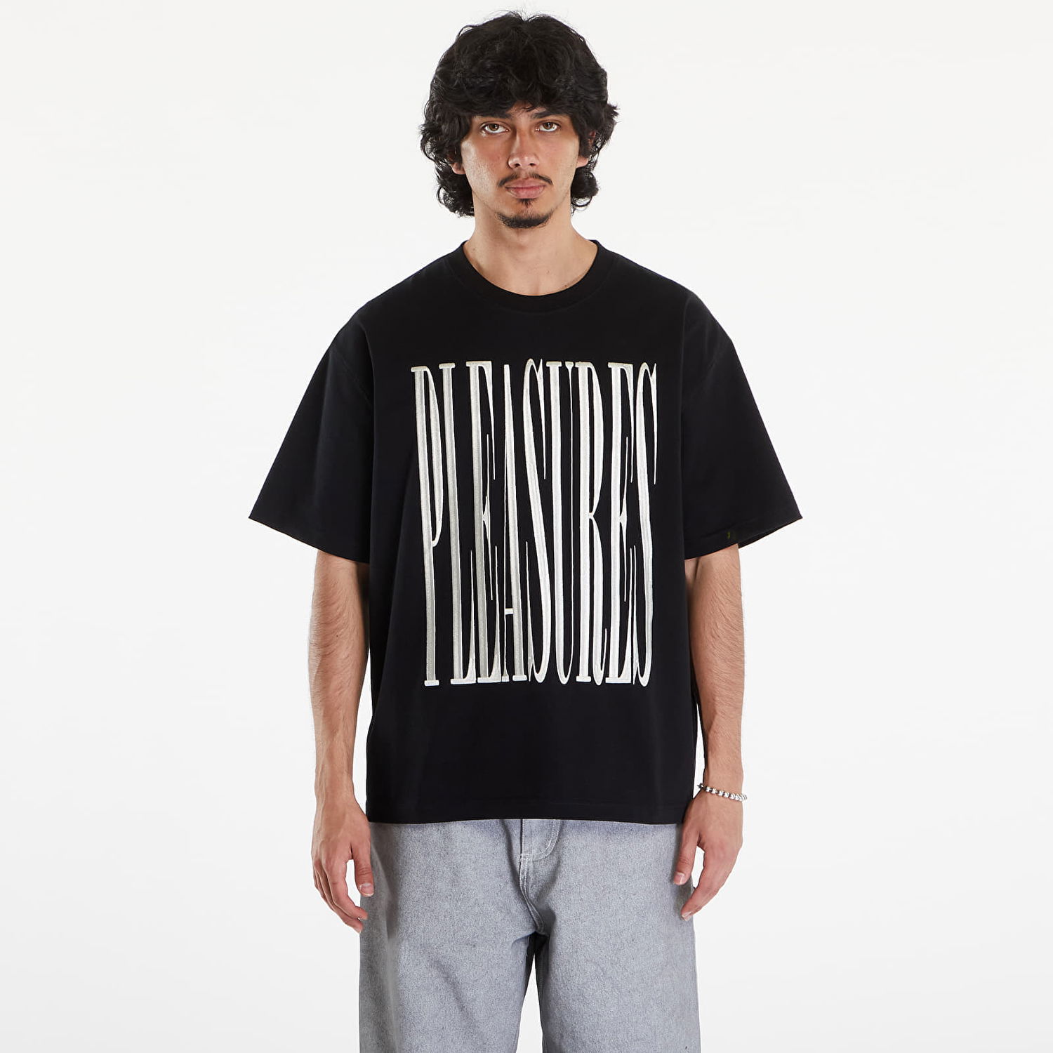 Tričko Pleasures Stretch Heavyweight T-Shirt Black Čierna | P24SU009 BLACK, 0