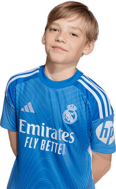 Dres adidas Performance Real Madrid 25/26 Youth Home Goalkeeper Jersey Modrá | JP4176, 3