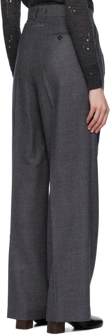Nohavice Maison Margiela MM6 Maison Margiela Tailored Wool Trousers Šedá | S52KA0540 M35466, 2