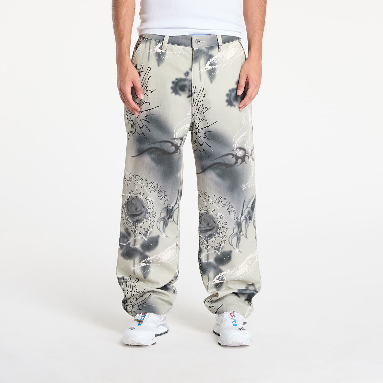 Nohavice RIPNDIP RIPNDIP Stargazing Carpenter Wide Leg Pants Rôznofarebný | RNDSUM25114, 0