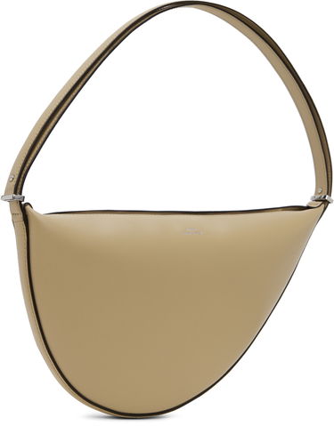 Taška cez rameno TOTEME Scooped Sling Leather Shoulder Bag Béžová | 242-WAL2276-LE0025, 1