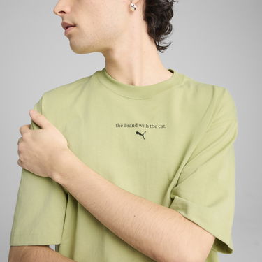 Tričko Puma GRAPHICS The Cat T-Shirt Zelené | 629411_37, 4