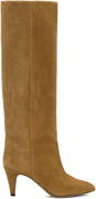Suede Kitten Heel Tall Boots