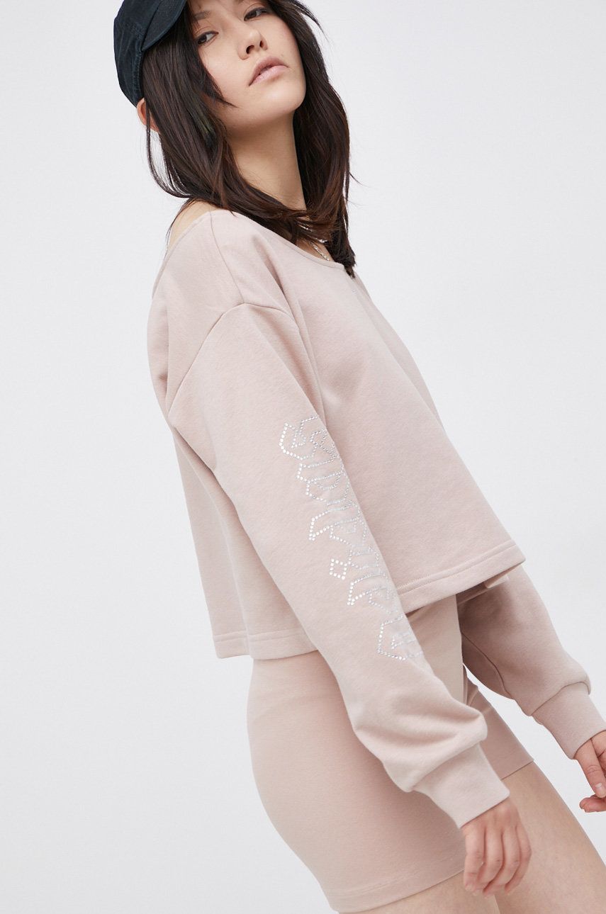 Mikina adidas Originals Luxe Slouchy Crew Sweatshirt Béžová | HF6774, 0