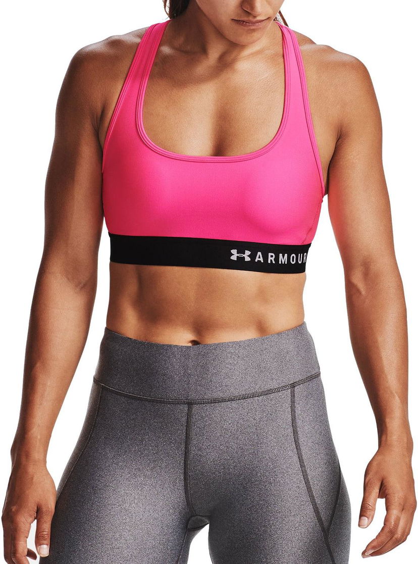 Podprsenka Under Armour Mid Crossback Bra Ružová | 1307200-653